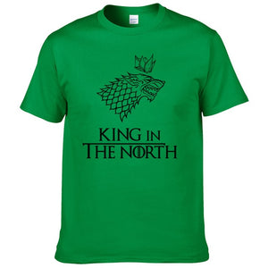 Game of Thrones T Shirt Men The North Remembers Blood Wolf