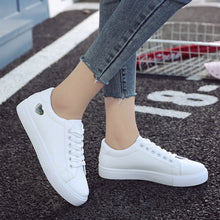 Load image into Gallery viewer, NEW Fashion white flats sneaker shoes