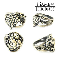 Load image into Gallery viewer, Game of Thrones House Targaryen Metal Ring