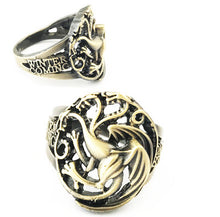 Load image into Gallery viewer, Game of Thrones House Targaryen Metal Ring
