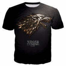 Load image into Gallery viewer, Game Of Thrones T Shirt Men House Stark